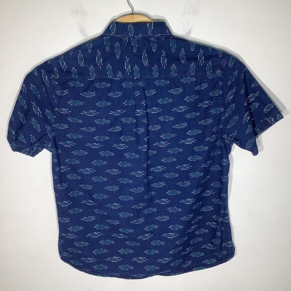 Carbon 2 Cobalt Mens Short Sleeve Button Up Shirt Blue Size XL - Picture 3 of 5